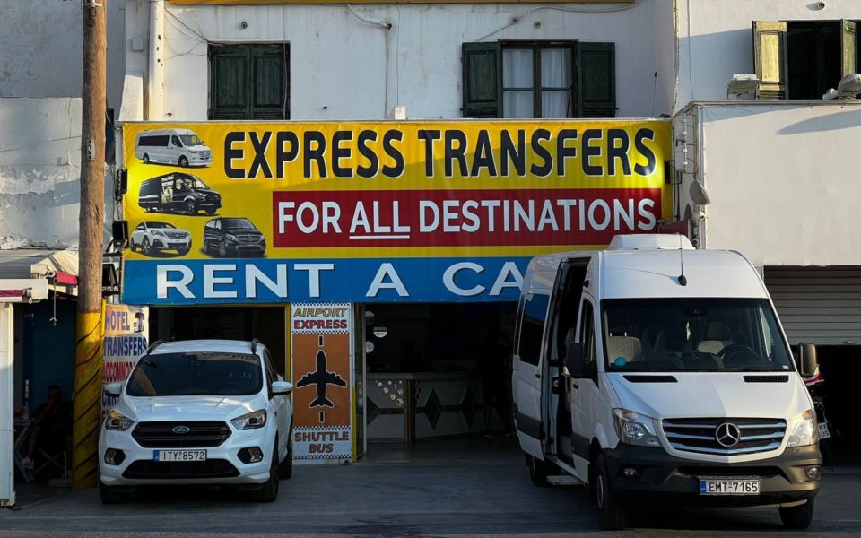 Santorini: Transfer From Port to Airport - Included Amenities