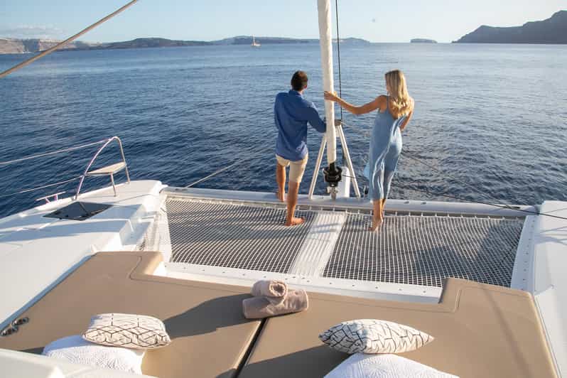 Santorini:Private Catamaran Tour With BBQ & Unlimited Drinks - Pick-up and Transfers