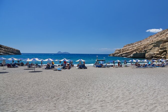 South Crete: Matala Hippies Beach & Gortys Archaeological Site - Relaxing at the Matala Beach