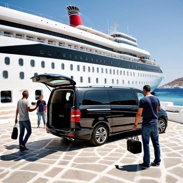 TRANSFER FROM MYKONOS PORT(Cruise Terminal) TO MYKONOS TOWN - Pickup and Transportation