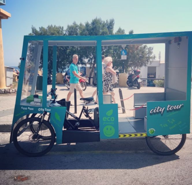 Tuktuk 4seat Electric Bicycle Bus Rhodes 30 Min City - Booking Information