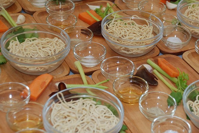 Xiao Long Bao, Chicken Vermicelli With Mushroom and Sesame Oil, Tofu Strips Salad, Bubble Milk Tea. Taiwan Traditional Delicacies Experience-A (Taipei Cooking Class) - Class Information