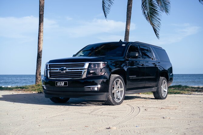 Black Cadillac Escalade/Suburban Round Trip Airport Transfer UVF - Confirmation and Accessibility