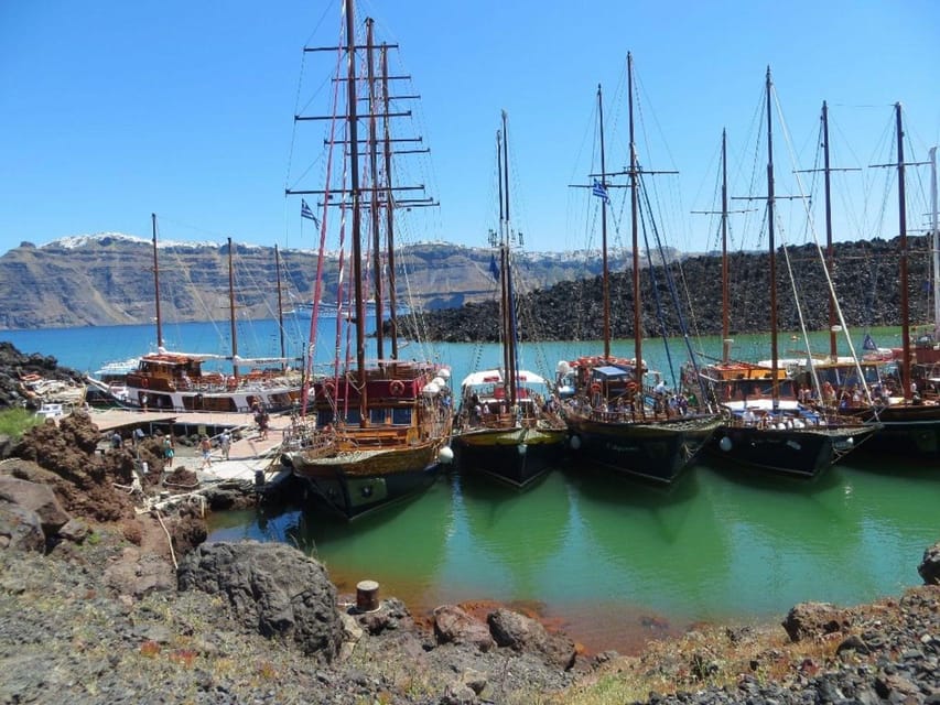 Fira Old Port: Cruise to Volcano, Hot Springs & Thirassia - Detailed Itinerary