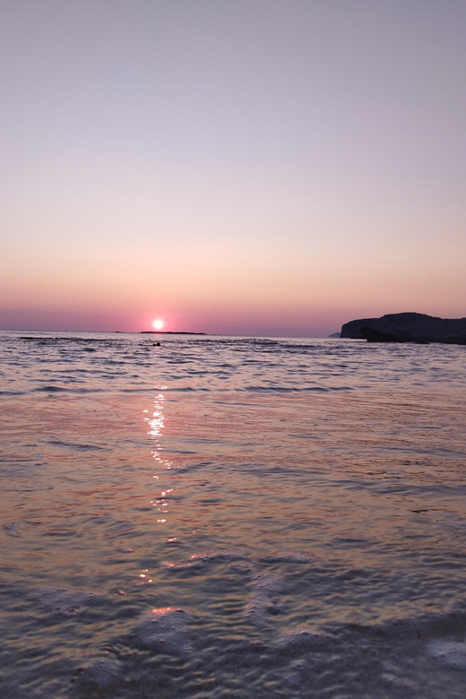 From Chania: Falassarna Sunset and Free Sunbeds - Sunset at Falassarna