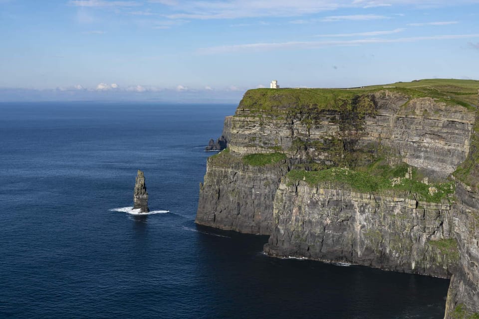 From Dublin: Galway + Cliffs of Moher Boat Cruise in Spanish - Scenic Doolin Visit