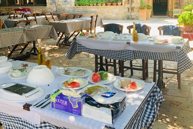Heraklion: Cretan Private Cooking Lesson With Lunch in Arolithos - Enjoying the Prepared Dishes