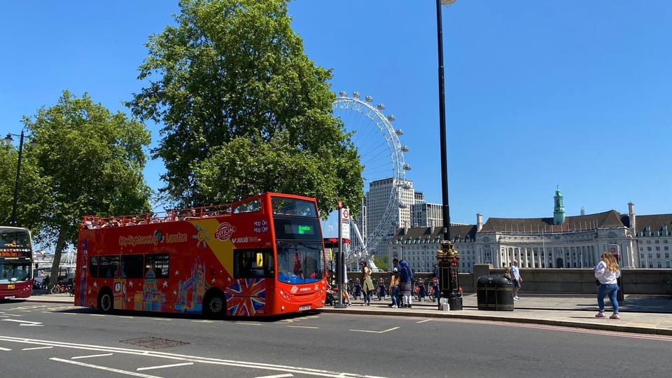 London: Landmarks Walking Tour, Hop-On Hop-Off Bus & Cruise - Hop-On Hop-Off Bus Details