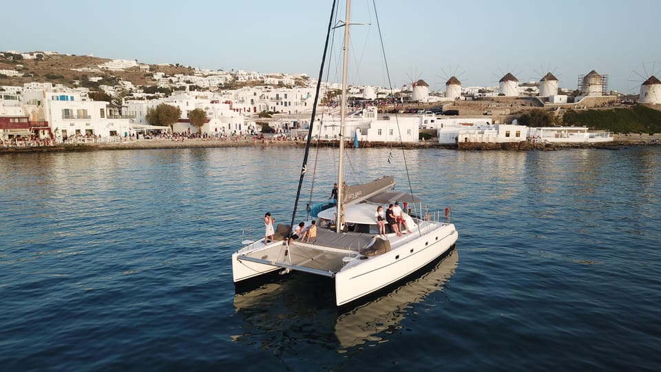 Mykonos Sunset Catamaran Cruise With Transfer - Additional Information