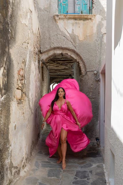 Naxos Flying Dress Photo Shooting - Included Services