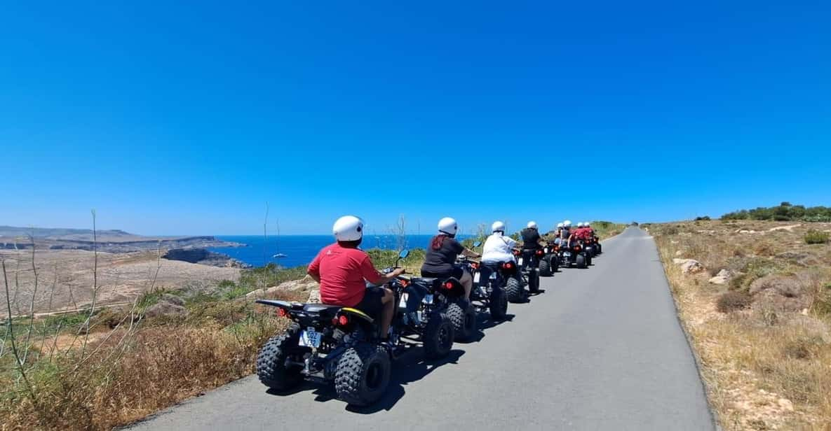 North Malta: Quad Bike Tour With Scenic Land, Sea & Swimming - Inclusions for Each Participant