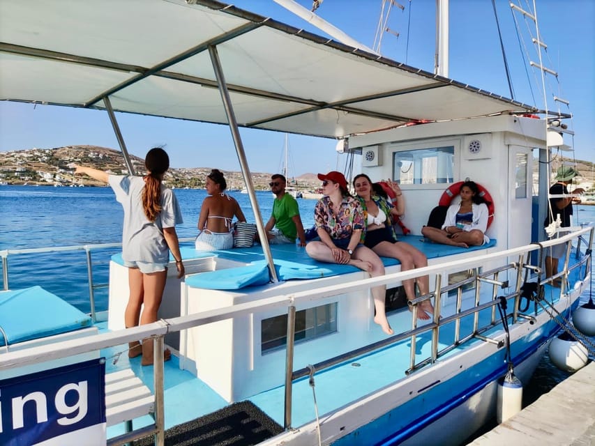 Paros: Paros Bay Sunset Boat Tour With Snorkeling - Included Equipment and Amenities