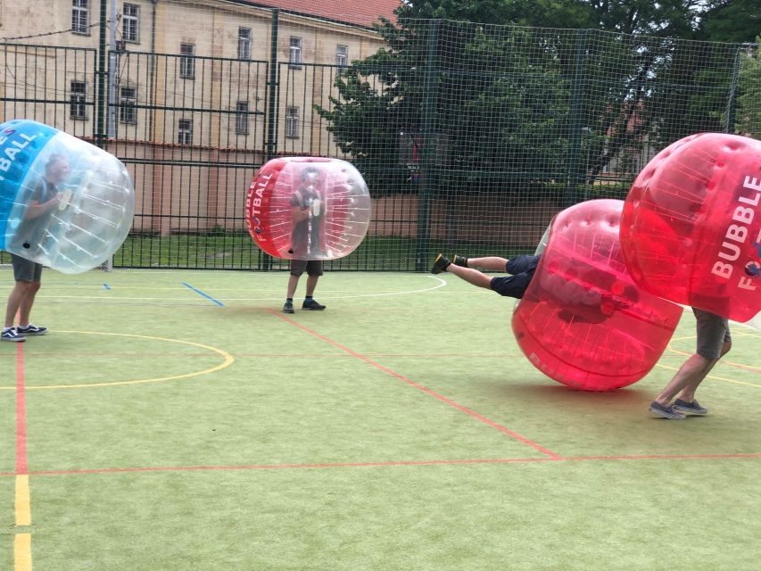 Prague: Bubbles Football in City Centre of Prague - Meeting Point and Requirements