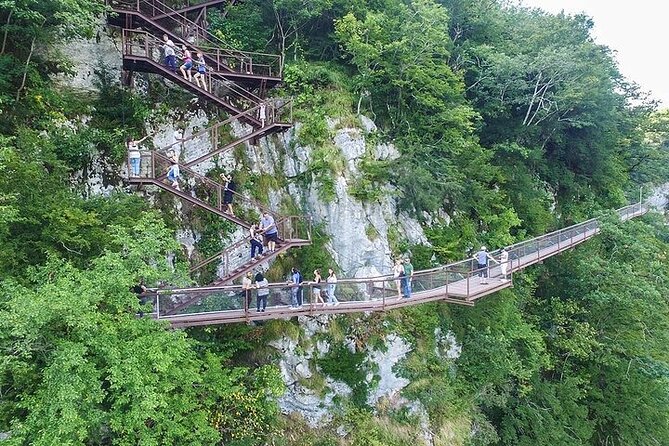 Private Canyon &Cave Tour From Batumi(Martvili,Okatse,Prometheus) - Traversing Martvili Canyon