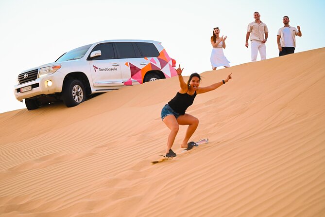Private Dune Bashing in Abu Dhabi - Morning Desert Safari - Sandboarding Fun