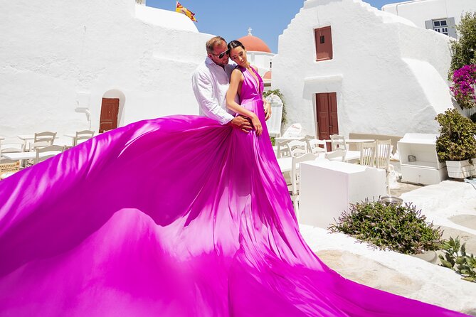 Private Flying Dress Photoshoot in Mikonos - Customer Feedback and Experiences