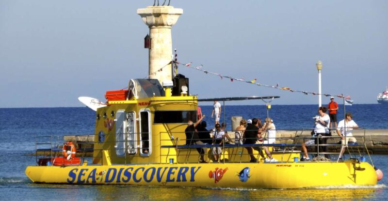 Rhodes Town: Yellow Submarine Cruise With Underwater Views - Historical Narration