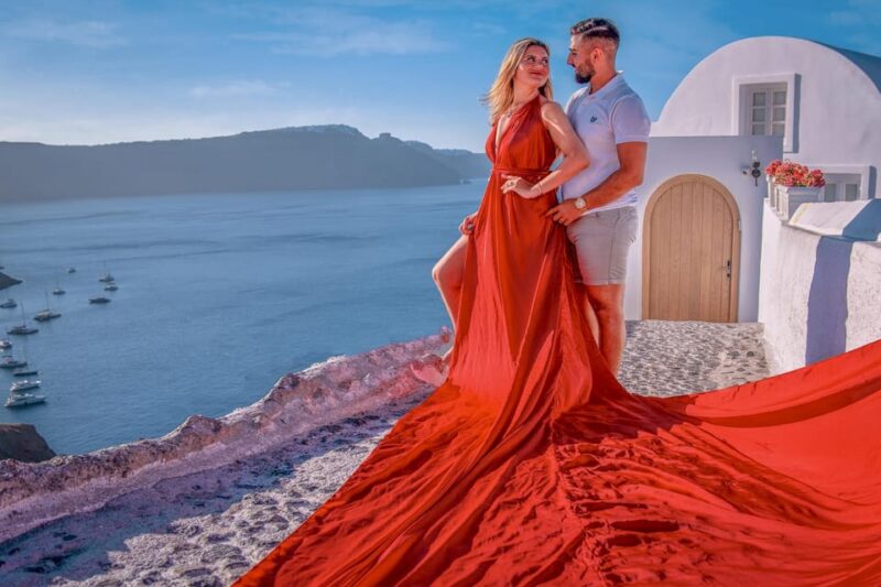 Santorini: Private Photoshoot Seprate Entrance to Blue Dome - Personalized Photographic Adventure