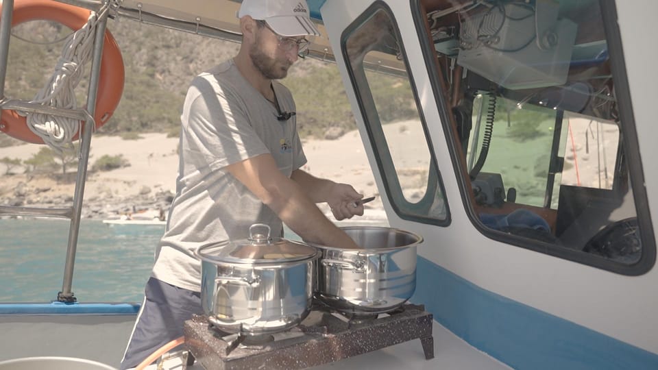 Sfakia Fishing Trip Daytime - Cooking the Catch