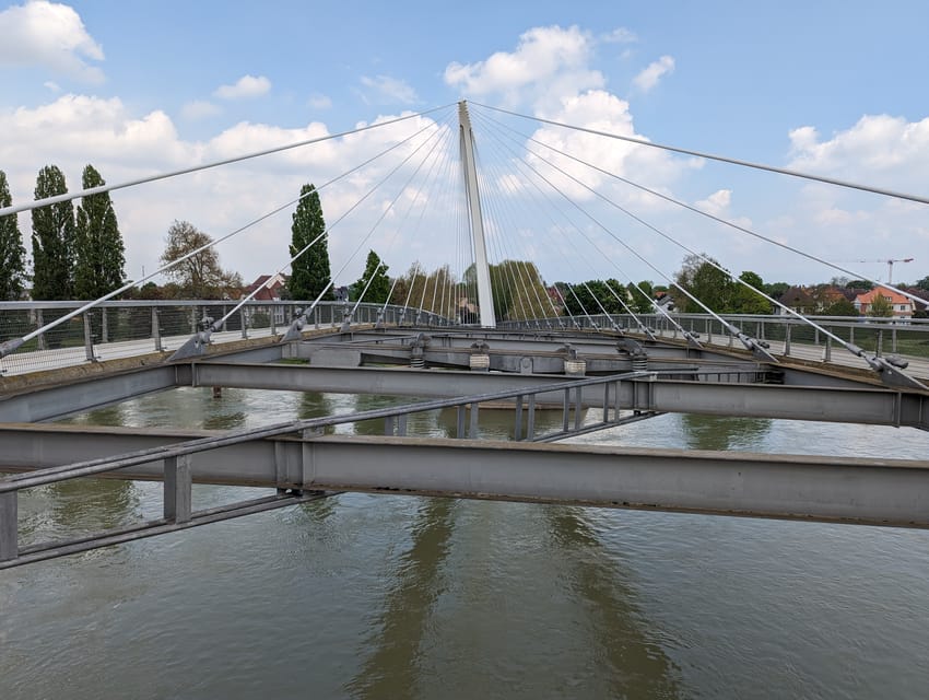 Strasbourg: France and Germany Border Walking Tour - Crossing the Pedestrian Bridge