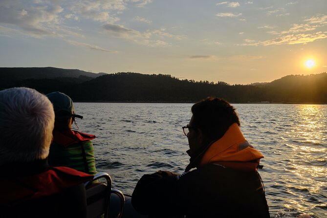 Sunset on a Sailboat in Arrábida, Setúbal - Scenic Highlights of the Journey