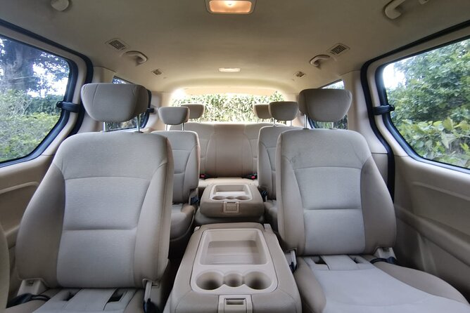 Transfer TO & FROM SJO Airport to Esterillos - Bejuco Not Shared. - Vehicle Amenities