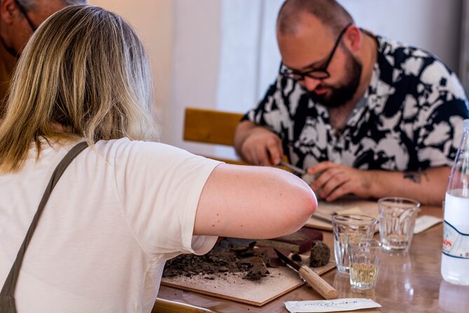 Wine Tasting and Carving Lesson in Santorini - Friendly Guidance From Owners