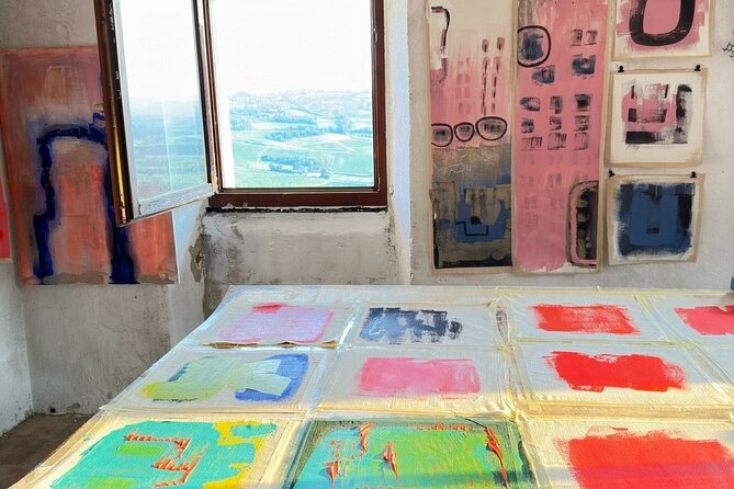 Abstract Painting at the Artist Home ( With a View (!) - Artistic Experience