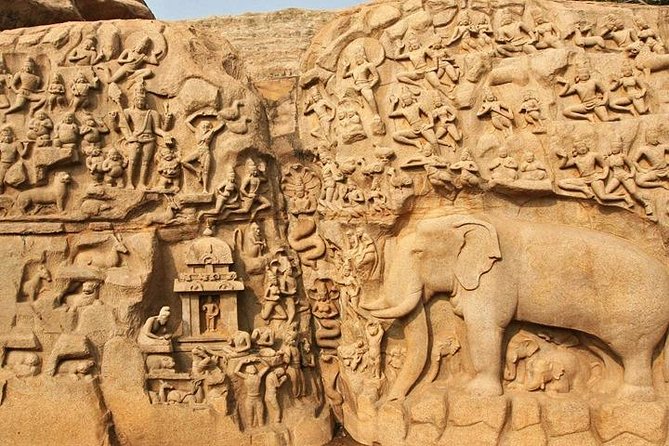 Bicycle Tour in Mahabalipuram With Transport From Chennai,Lunch & Guide - Arjunas Penance