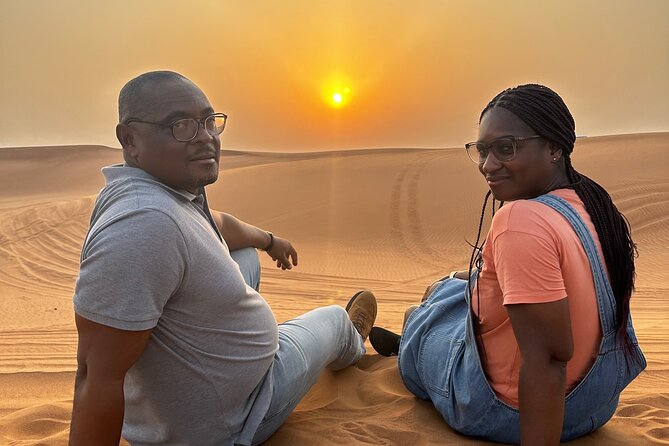 Dubai Desert Safari With Camel Ride Sand Board & BBQ Dinner - Logistics and Inclusions