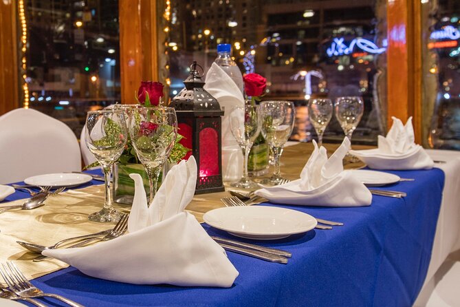 Dubai Marina Royal Dinner Dhow Cruise Including Transfers - Additional Amenities and Services