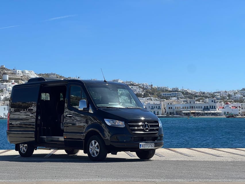 Explore Mykonos in Style With a Luxury Mini Van Tour - Private and Semi-Private Options