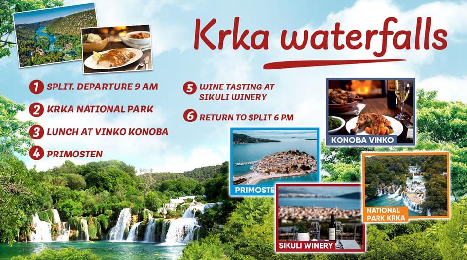 From Split: Private Tour to Krka, PrimošTen With Winetasting - Guided Experience