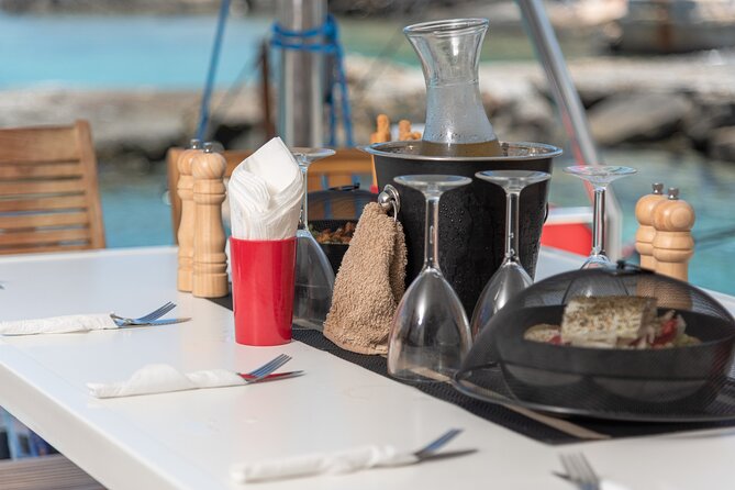 Hersonissos Sunset Catamaran Cruise With Finger Food & Drinks - Sunset Cruise Experience