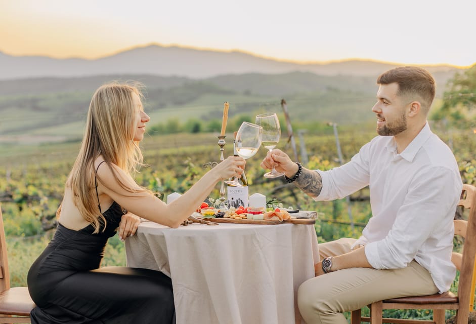 Intimate Romantic Vineyard Set up With Wine Tasting - Guided Tour (Optional)