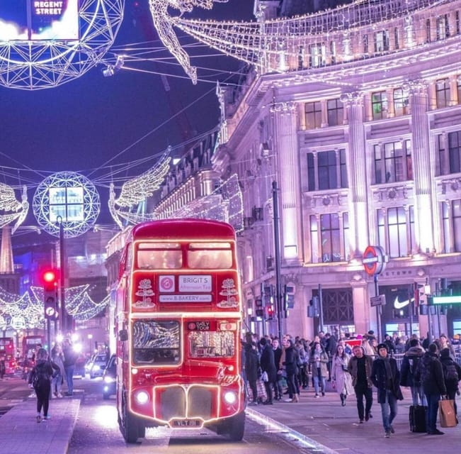 London: Christmas Lights Guided Walking Tour - Vibrant Piccadilly Circus and Harrods