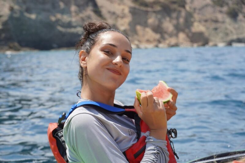 Naxos: Kampos Farm Sea Kayak Tour With Snorkeling & Picnic - Enjoying the Picnic