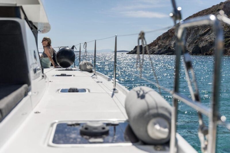 Naxos: Private Sunset Catamaran Cruise With Dinner - Stunning Views