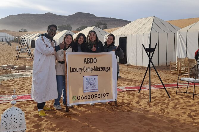 One Night in Private Camp in the Sahara Desert in Merzouga With Dinner - Booking and Cancellation Policy