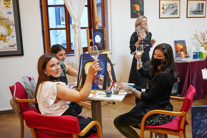 Painting Party at Art Bottega - Paint & Wine Studio in Zadar - Meeting Point and Activity Duration