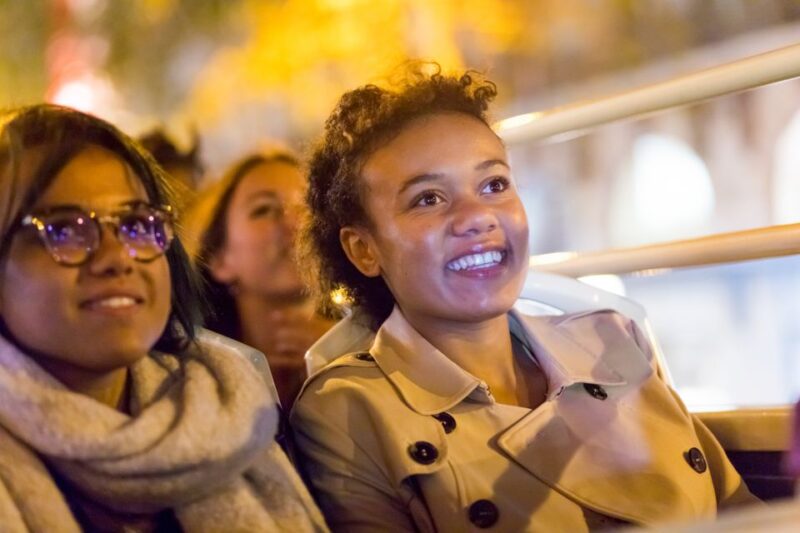Paris: Sightseeing Night Tour by Open-Top Bus - Optional Eiffel Tower Guided Tour