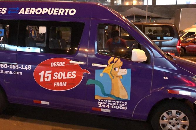 Quickllama: Transfer From Miraflores Kennedy Park to Lima Airport - Journey Time Estimates