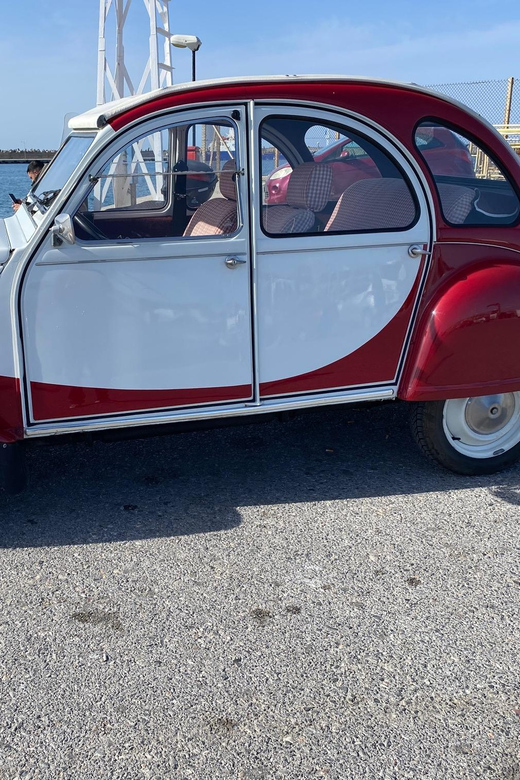 Ride With a Citroen 2CV Dolly 1989 Red-White for 12 Hours - Explore Cretes Nature