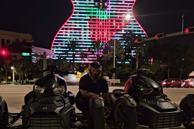 Ryker Night Tour From Hard Rock Casino to Las Olas Ft. Lauderdale - Tour Highlights