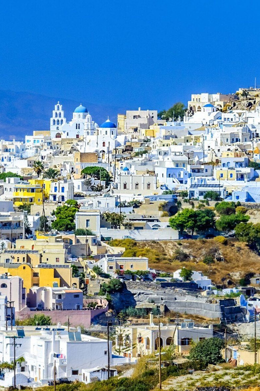 Santorini Cultural Villages and Akrotiri Ruins Private Tour - Medieval Charm and Views