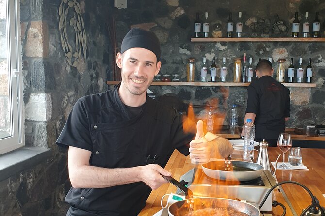 Santorini Small-Group Cooking Class With Drinks - Wine Tasting and Cooking