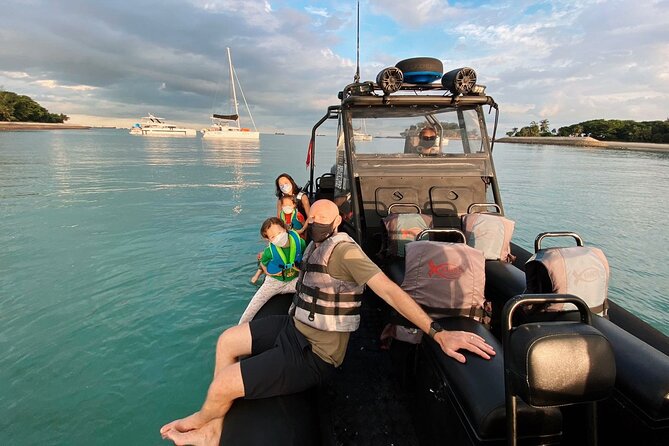 Swim N Chill on a Military Style Speedboat - Safety Measures and Equipment