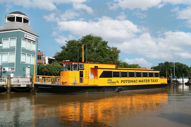 Water Taxi From Wharf or Old Town Alexandria - Scenic Highlights Along the Route