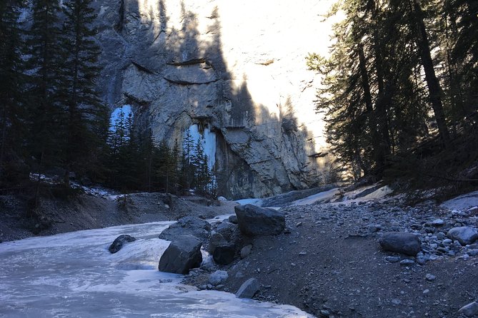 Winter Canadian Rockies Canyon Hike - Encountering Ice Falls