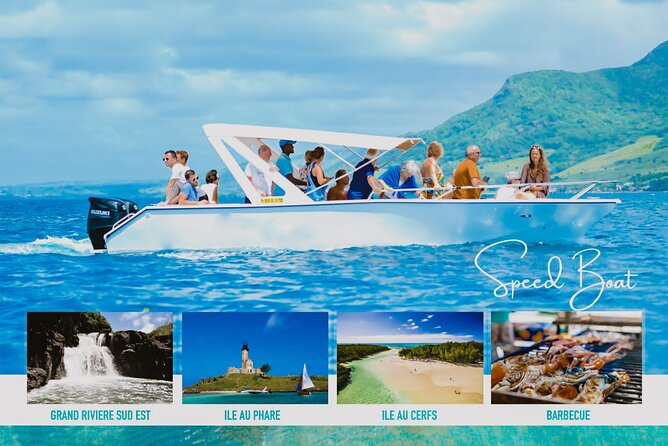 5 Islands Speedboat Cruise Incl. Snorkeling in Blue Bay + Lunch at Ile Aux Cerfs - Booking Information